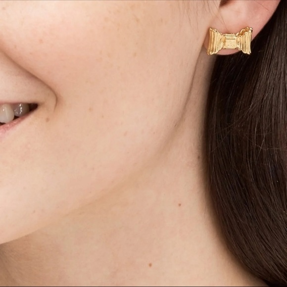 NWT ♠️ Kate Spade Mini Bow Pendant Necklace & Earrings Set - Picture 11 of 11